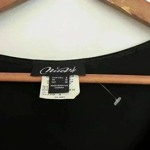 BNWT Nueva Black Tiered/ Ruffle Dress Size 8 - Picture 2 of 13